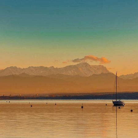 Charmante Ferienwohnung Mit Balkon Im 5-Seen-Land Hechendorf am Pilsensee Dış mekan fotoğraf